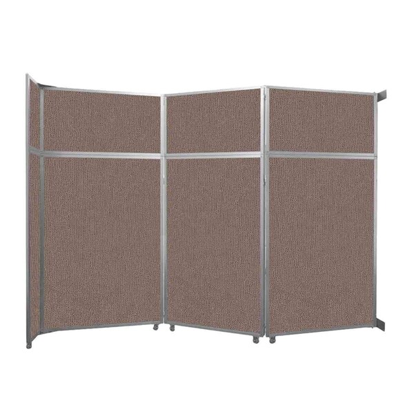 Operable Wall Folding Room Divider 11'9" x 8'5-1/4" Latte Fabric